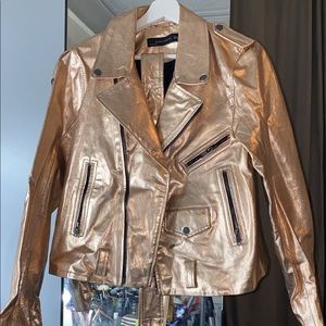 Rose Gold Biker Jacket